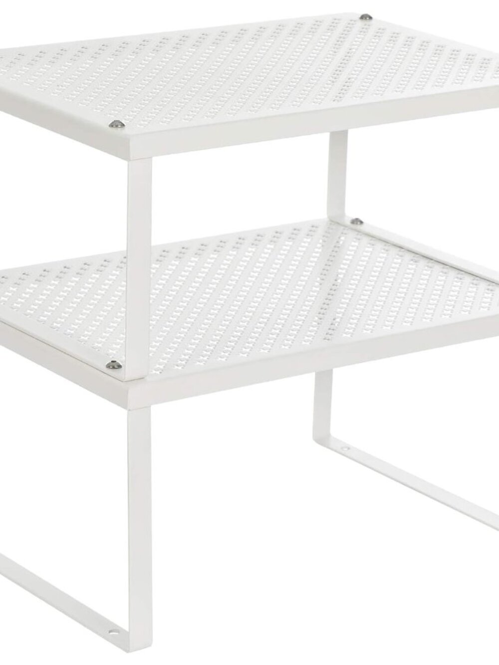 Set of 2 Metal Spice Racks, Stackable Expandable Shelf Risers - Picture 1 of 7